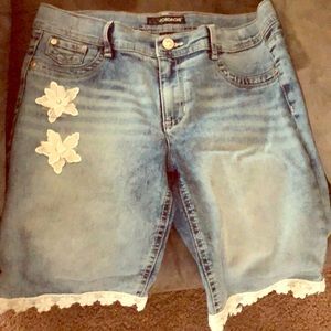 Denim shorts